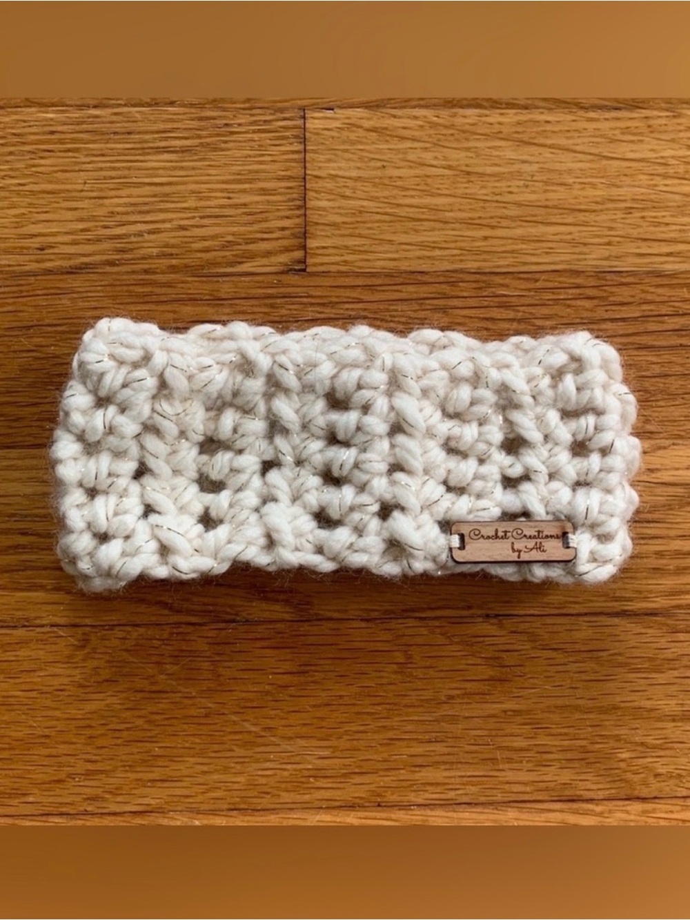 Handcrafted Cream Chunky Knit Headband - Cozy Winter Accessory